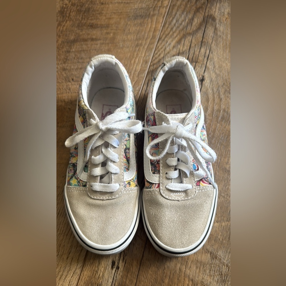 Vans Multicolor Girls Suede Sneakers Size 1
